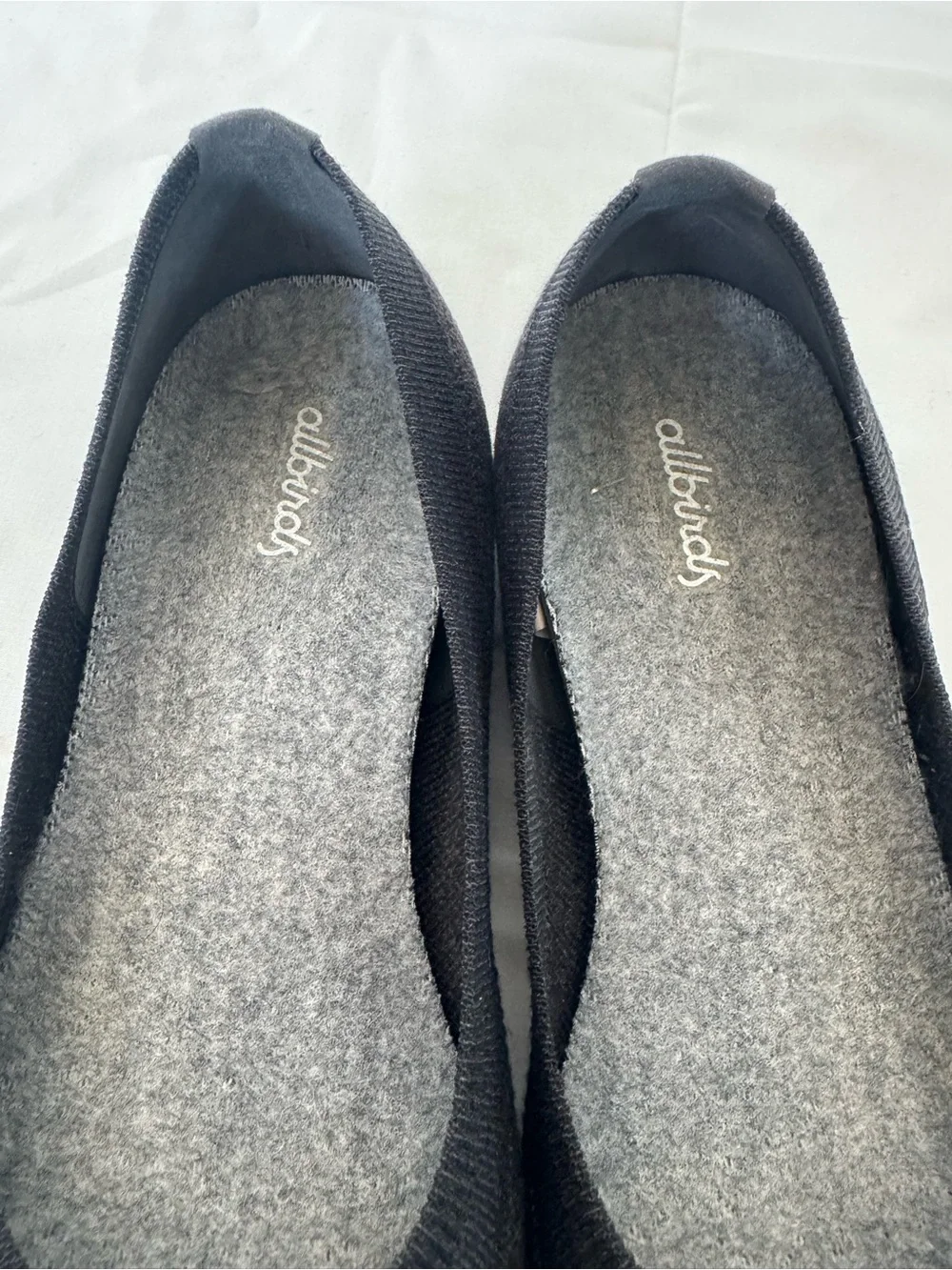 allbirds Women's Dark Grey Knit Ballet Flats Size 8.5